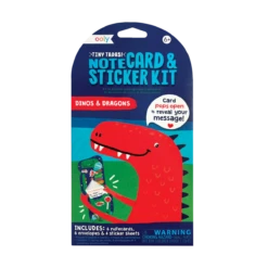 Tiny Tadas! Note Cards & Sticker Set - Dinos & Dragons | OOLY(Tiny Tadas Note Cards Sticker Dinos Dragons Ooly)
