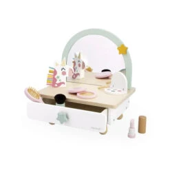 Wooden Unicorn Dressing Table | Janod(Unicorn Wooden Dressing Table Janod) -Curious Bear Toys Store unicorn wooden dressing table 4