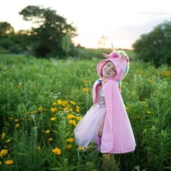 Pink Unicorn Cape - Toddler | Great Pretenders(Unicorn Cape Toddler) -Curious Bear Toys Store unicorn toddler3